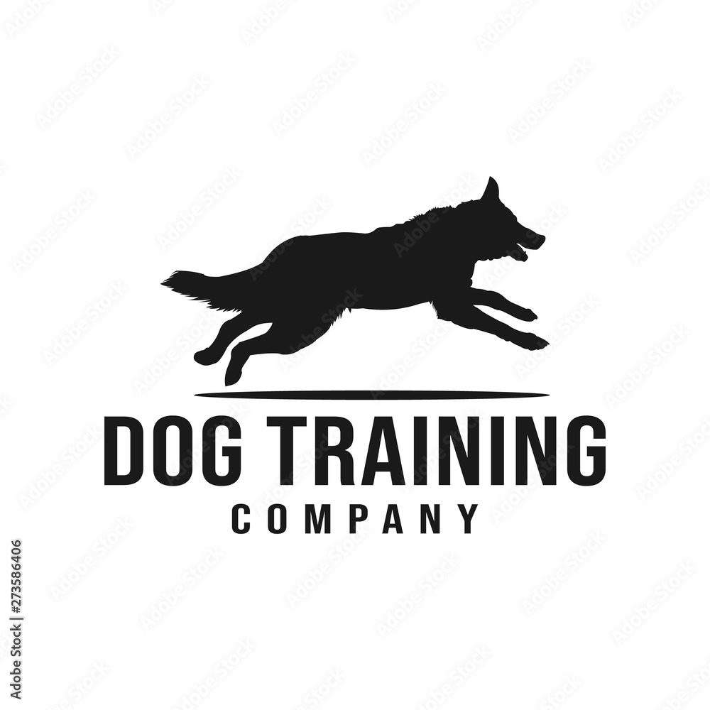Dog training company logo design
