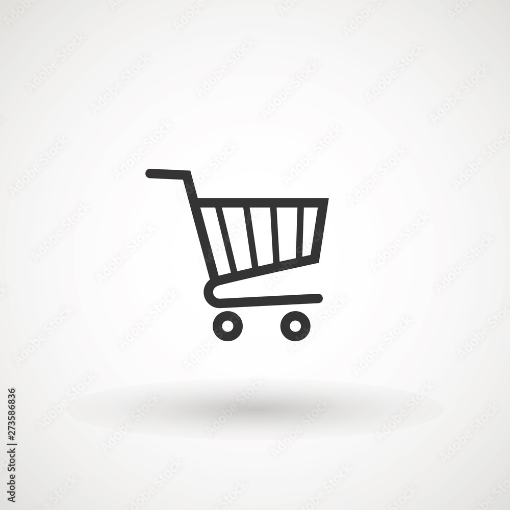 Shopping Cart Icon, flat design best vector icon. Shopping Cart Icon, flat design best vector icon.