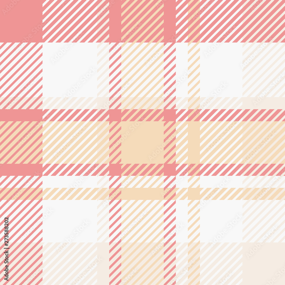 Plaid or tartan vector is background or texture in many color Plaid or tartan vector is background or texture in many color