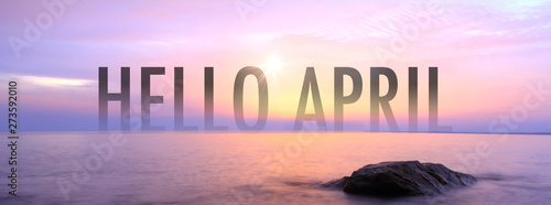 Hello april with nice seaview.