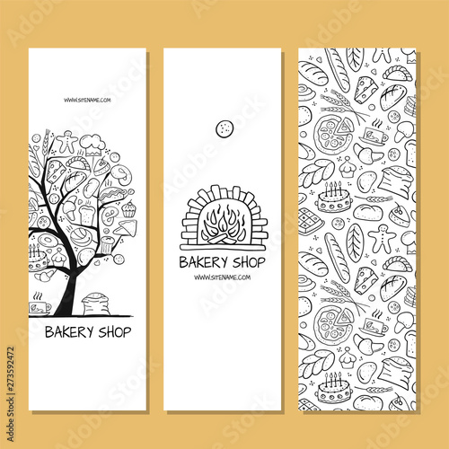Banners design, idea for bakery company