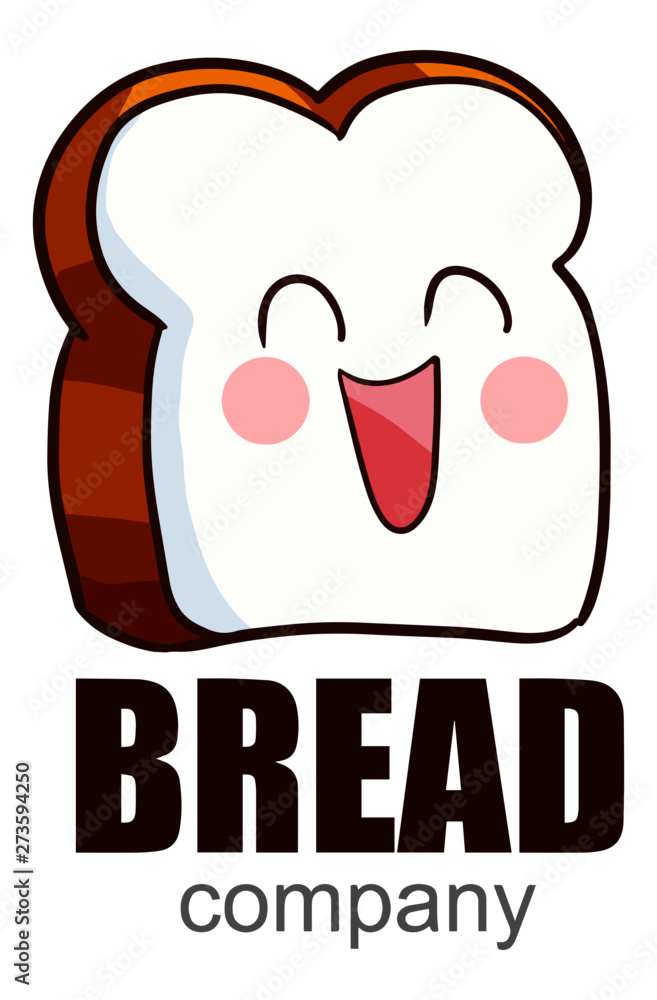 Cute and funny logo for bread company