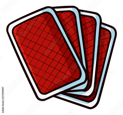 Cute and funny cards for great card game - vector