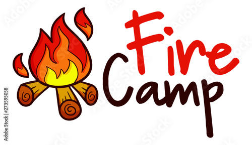 Cute and funny logo for camping store or company