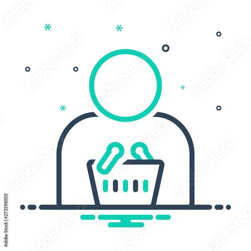 mix icon for consumer user