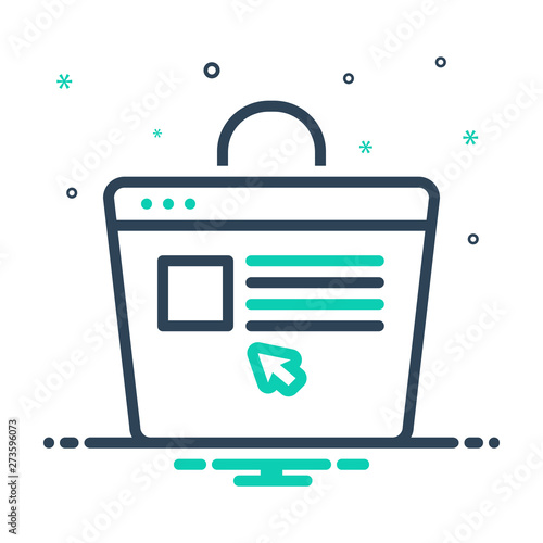 mix icon for ecommerce browsing