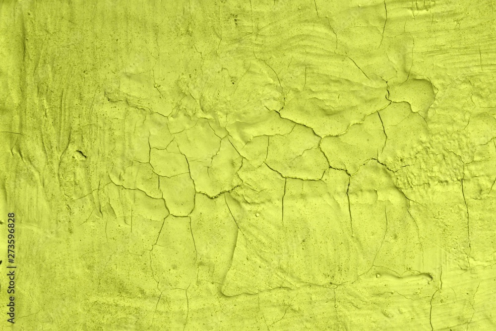Obraz premium yellow creative rough damaged painting texture - cute abstract photo background