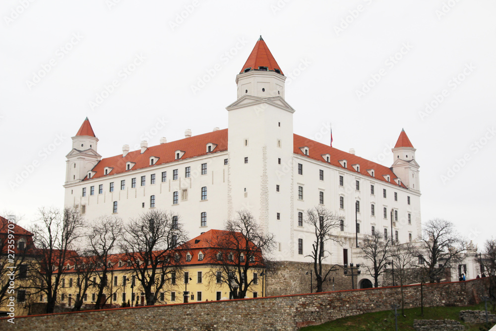 Bratislava castle and the city panorama, Slovakia