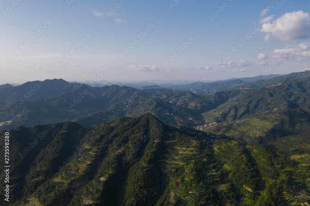 mountains in xijiang guizhou china