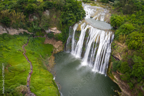 Photography huangguoshu waterfall in guizhou china