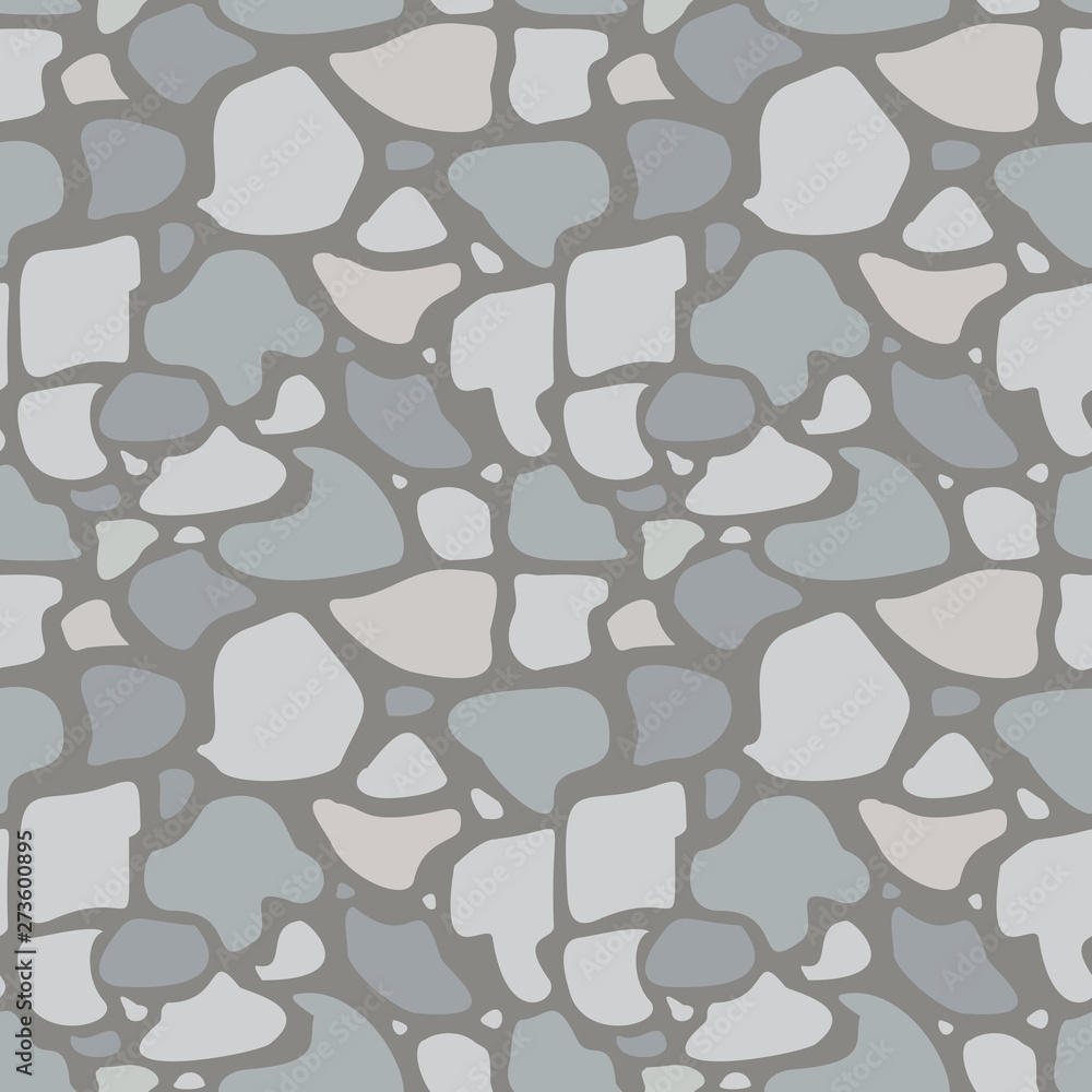 Cracked Stone Wall Samless Pattern Cracked Stone Wall Samless Pattern