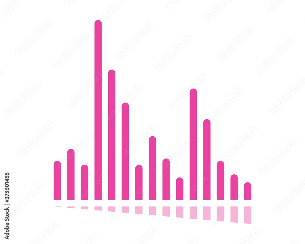 Sound wave vector icon illustration design template Sound wave vector icon illustration design template