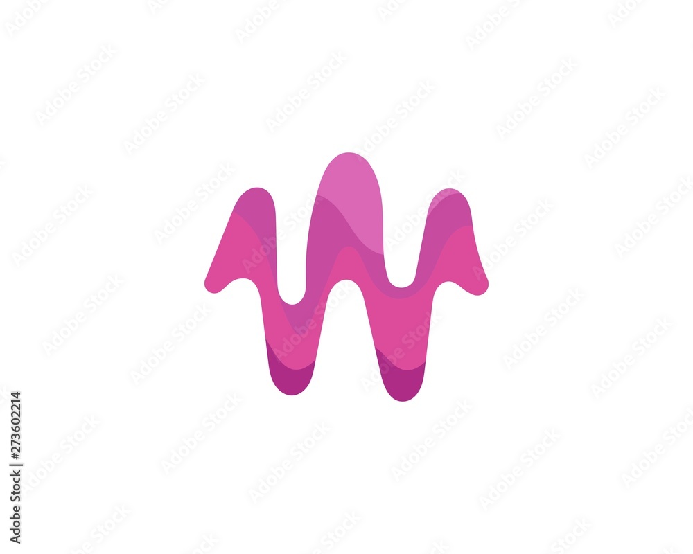 Audio sound wave logo template design vector Audio sound wave logo template design vector