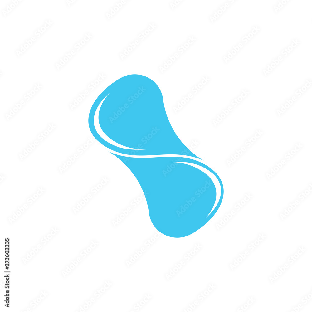 linked drop blue water logo vector linked drop blue water logo vector