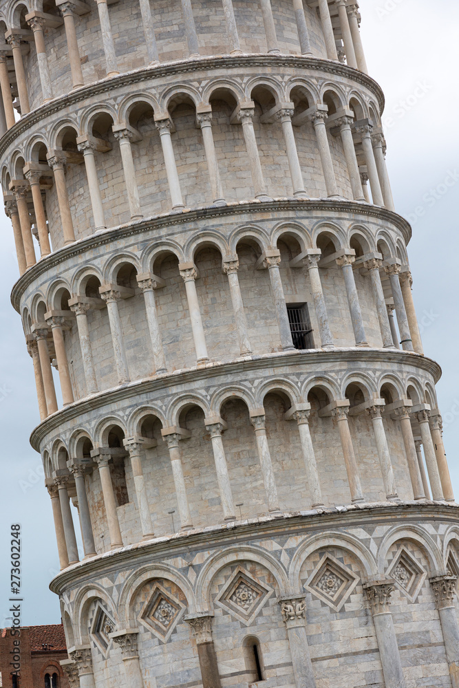 Detail from leaning Tower of Pisa