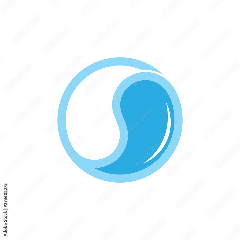 motion curves geometric blue water logo vector motion curves geometric blue water logo vector