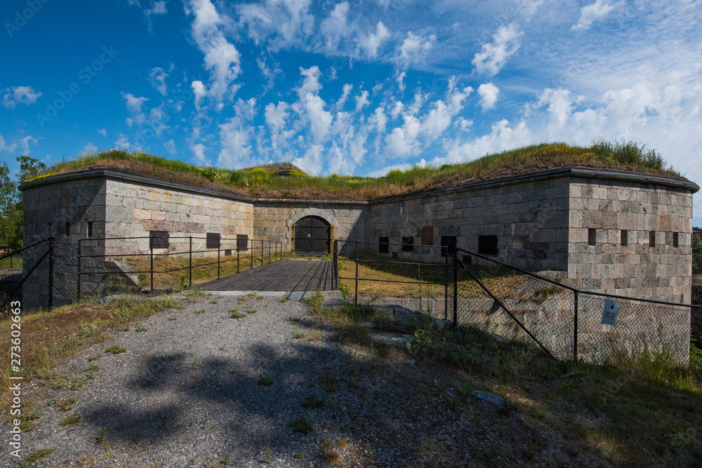 Old fortress Oscar Fredriksborg from 1900:s outside Stockholm in Vaxholm Old fortress Oscar Fredriksborg from 1900:s outside Stockholm in Vaxholm