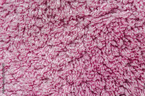 background of wool pink color. Texture