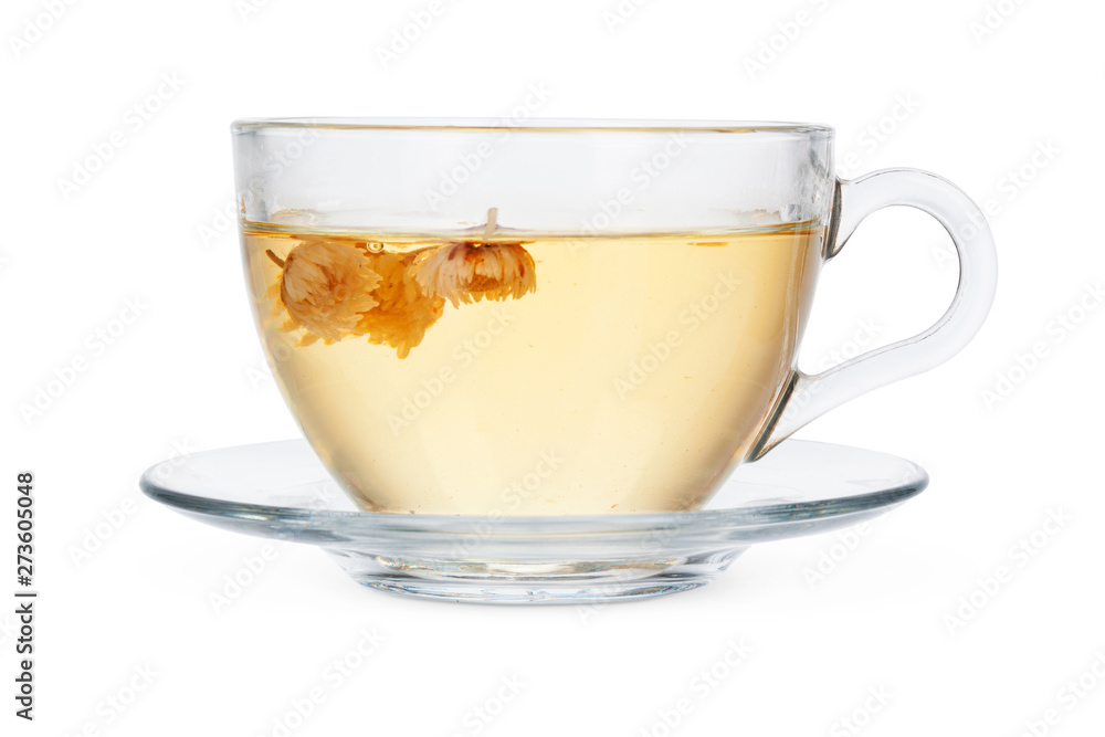 Glass tea cup isolated on white background Glass tea cup isolated on white background