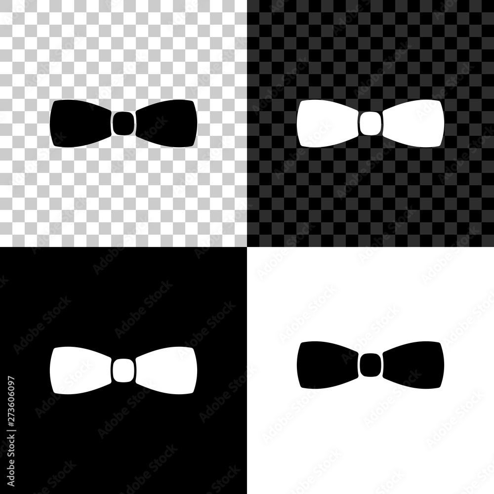 Bow tie icon isolated on black, white and transparent background. Vector Illustration Bow tie icon isolated on black, white and transparent background. Vector Illustration