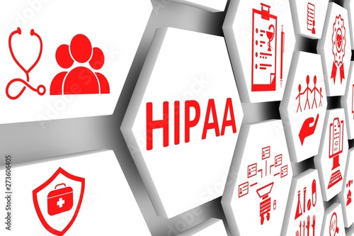 Принти на полотні HIPAA concept cell background 3d illustration