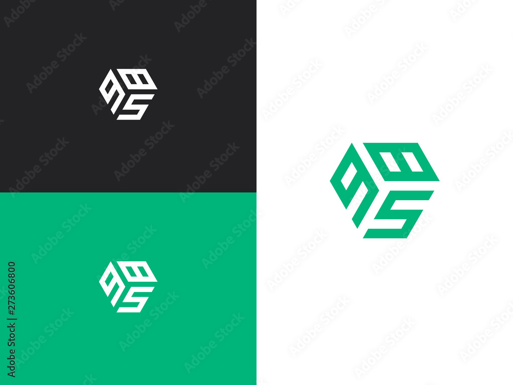 Combination number, stylish vector emblem for design Combination number, stylish vector emblem for design