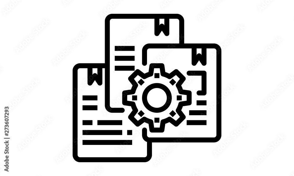 File setting vector icon for file management File setting vector icon for file management