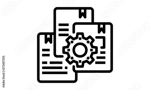 File setting vector icon