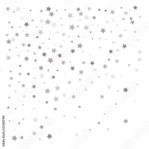 Random falling silver stars