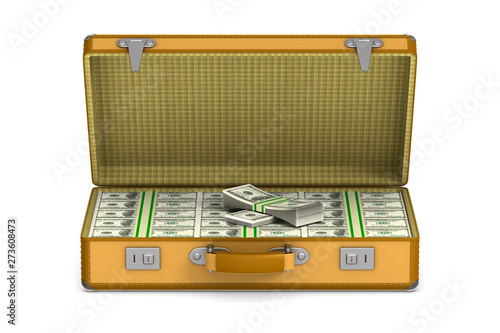 case with cash money on whi...