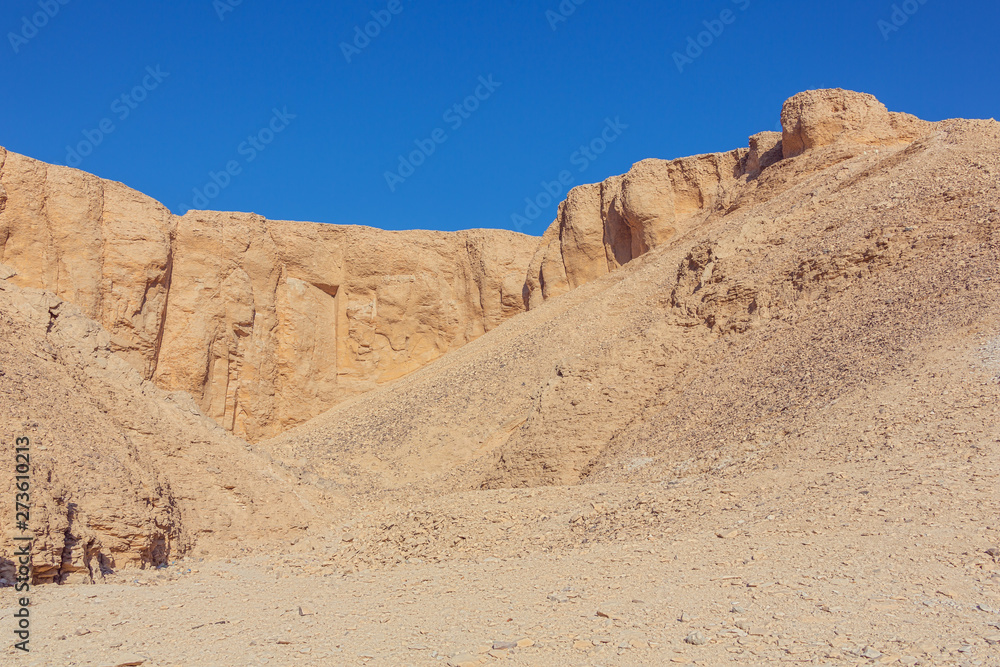 Arid mountains surrounding the Valley of the Kings near Luxor Arid mountains surrounding the Valley of the Kings near Luxor