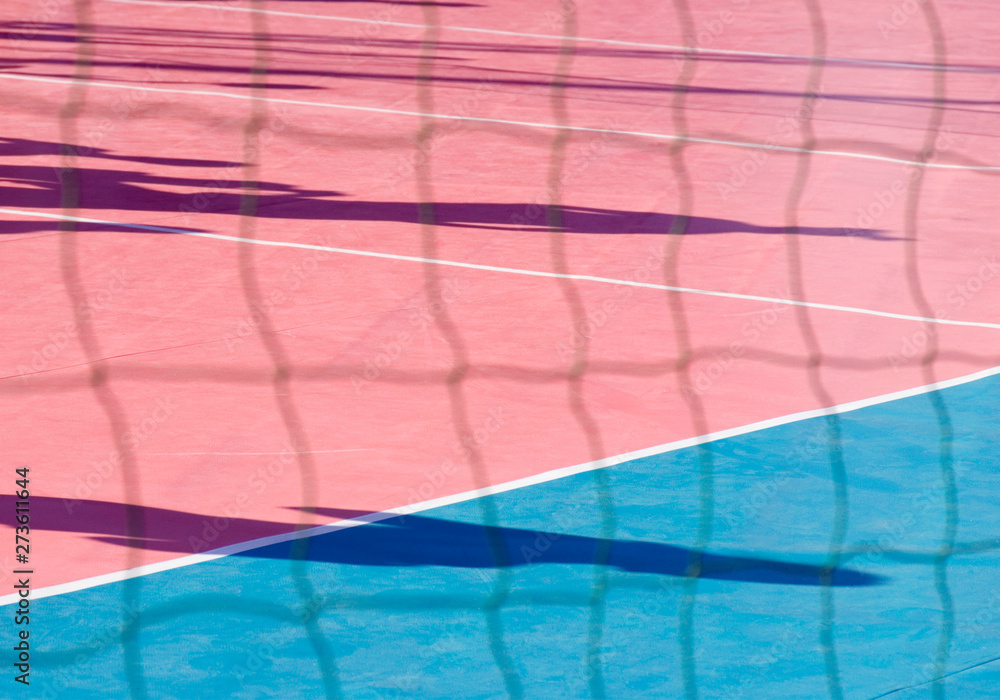 Obraz premium shadows on sport's court