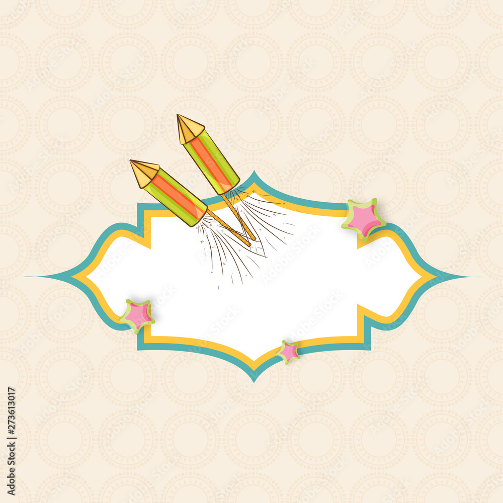 Obraz premium Deepawali celebration with frame.