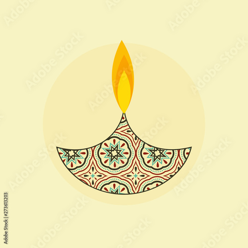 Deepawali celebration with a  lampion.