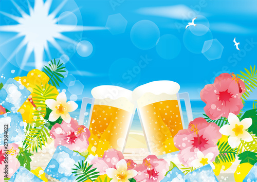 花火とおいしいビール