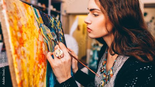 Obraz na plátně Art school class