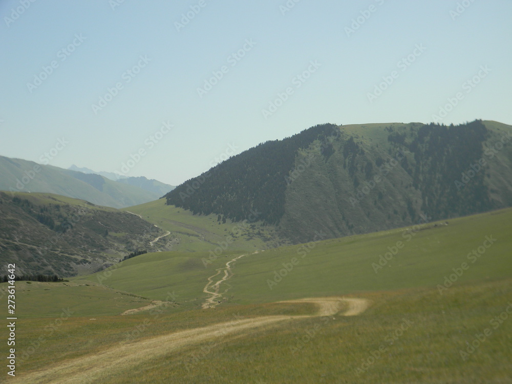 foothills of the Alatau in Kyrgyzstan