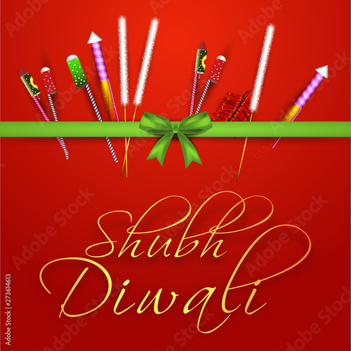 Happy Diwali concept for poster, banner and greeting. photo