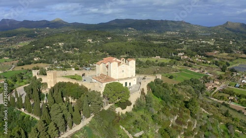 Artà with church Transfiguracion del Senyor and Monastery Santuari de Sant Salvador photo