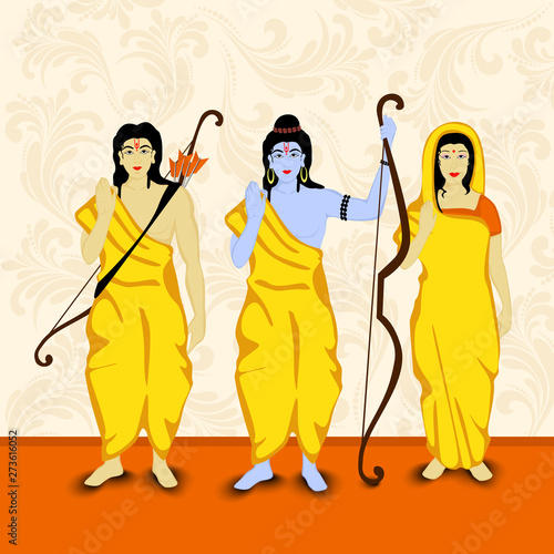 Happy Dussehra Concept.