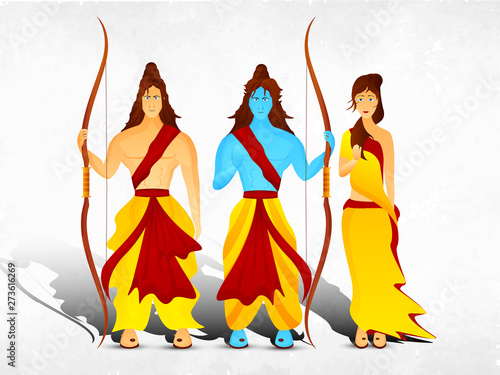 Happy Dussehra Concept.