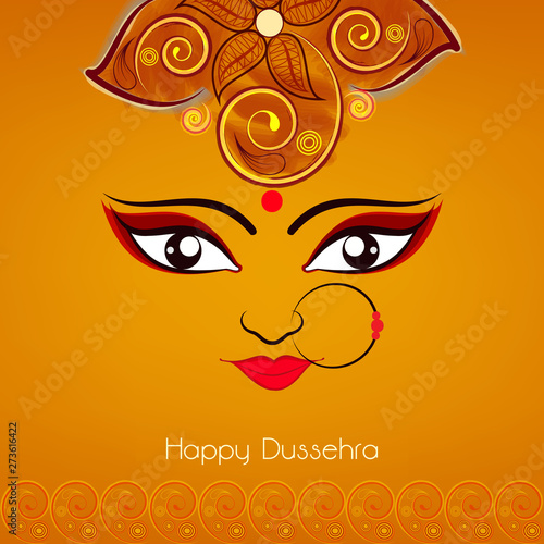 Happy Dussehra Concept.