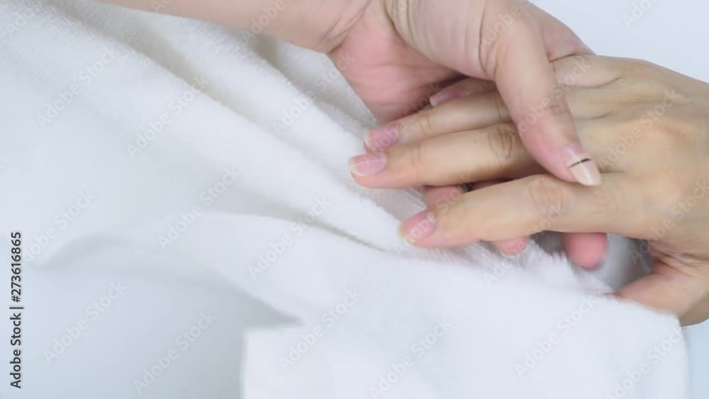 Hand and finger massage with conditioning primer oil. Hand and nail treatment for healthy skin. Beautician massage fingernail for condition, hydrate, moisturize hand and nails at nail salon and spa. Hand and finger massage with conditioning primer oil. Hand and nail treatment for healthy skin. Beautician massage fingernail for condition, hydrate, moisturize hand and nails at nail salon and spa.