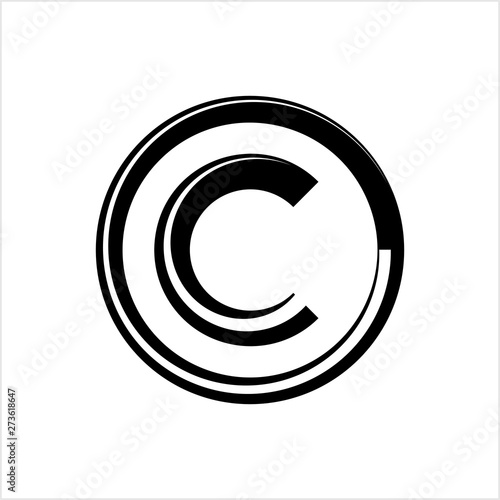 Copyright Icon, Copyright Letter C Symbol