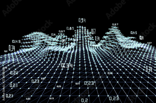 Abstract analysis infographics background. Big data.  Diagram analysis algorithms. Vector Illustration.