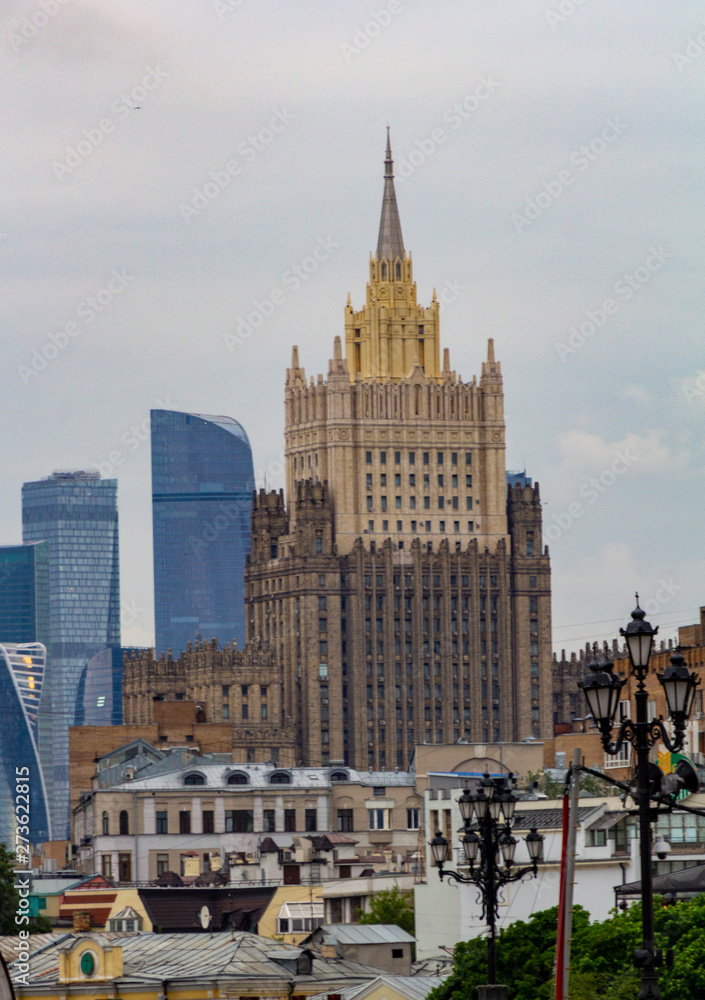 Naklejka premium building in moscow