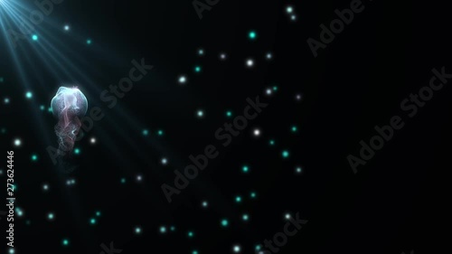 Jellyfish with form (blue)