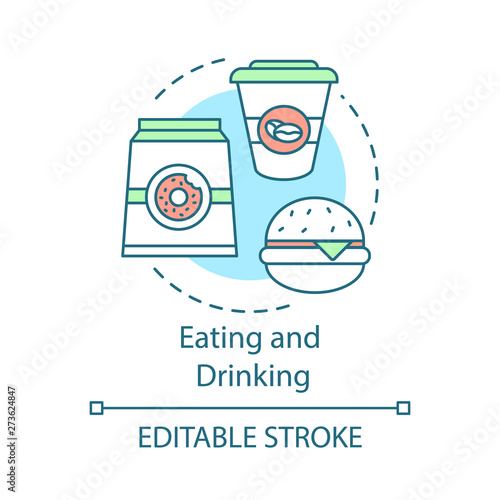 Eating and drinking concept icon