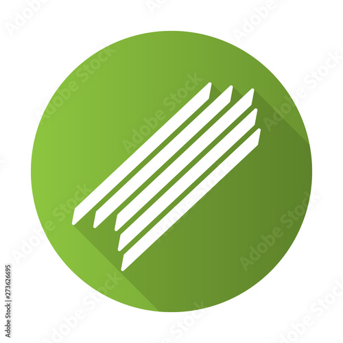 Spaghetti flat design long shadow glyph icon