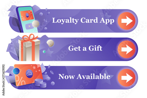 Loyalty Card Now Avilable Banners